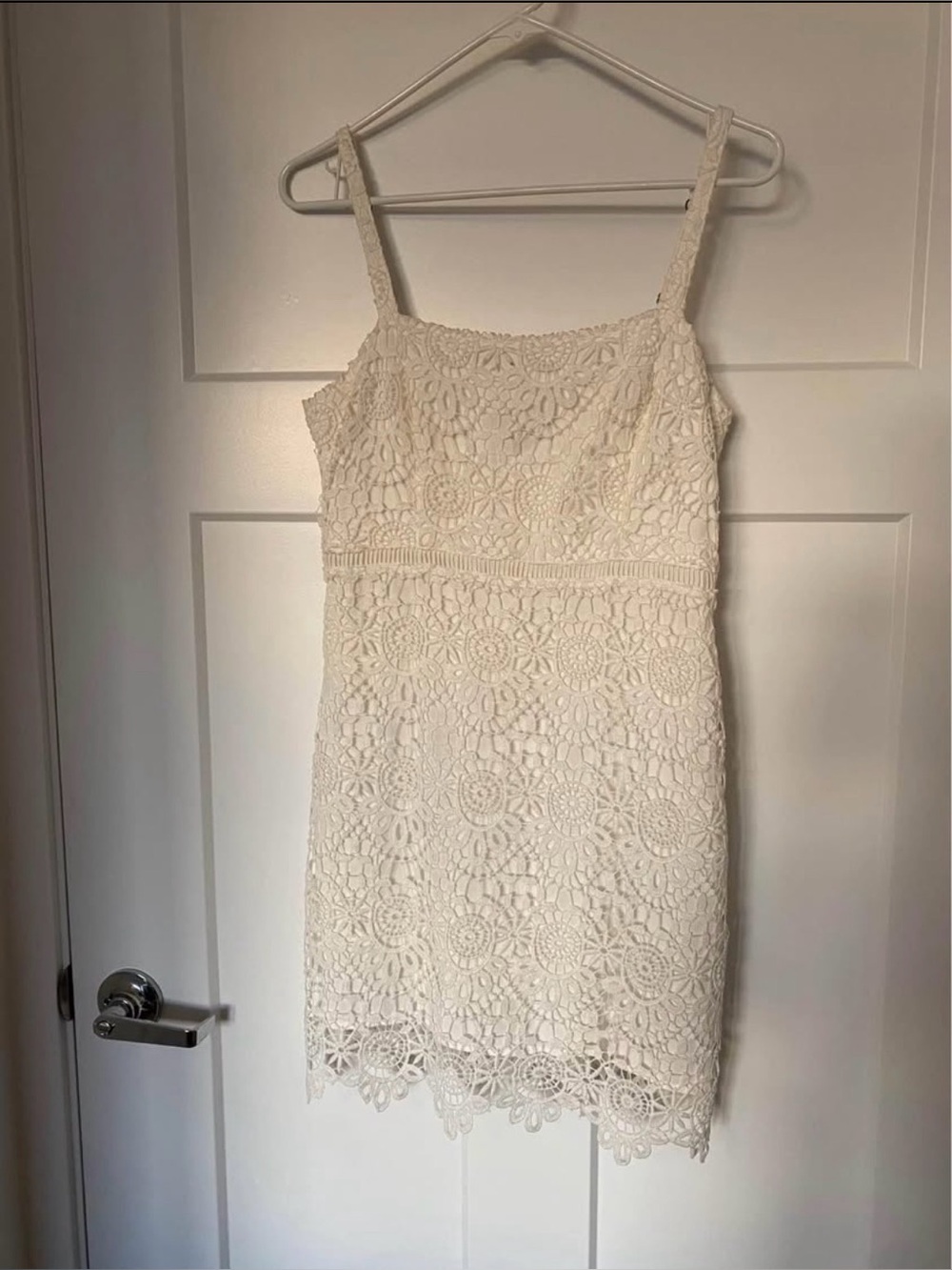 Hollister white lace dress small mini dress